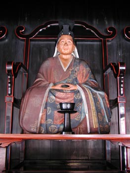 Wooden image of Kennichi Kōhō (Teacher of the Nation Fukkoku)